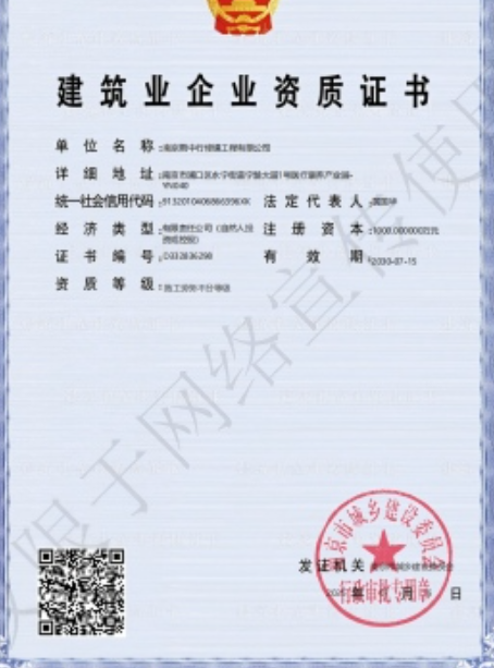 铜官建筑施工资质证书